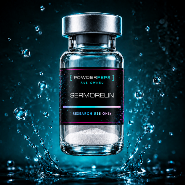 PowderPeps Sermorelin research peptide vial Australia